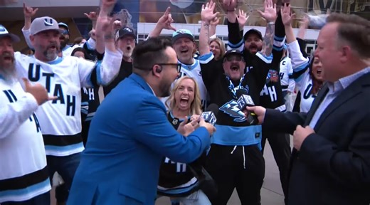 Utah Mammoth fans stampede into Vegas for playoff debut against Golden Knights