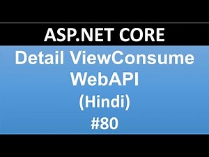ASP.NET CORE Tutorial For Beginners 80 :Detail View Consume RestFul Web API Project