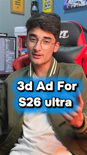 3D Ad for Samsung Galaxy S26 Ultra A high-end cinematic product ad created in Blender, focusing on sleek materials, dramatic lighting, and premium smartphone aesthetics. Tagging Samsung for this concept. #samsung #galaxy #s26ultra #3danimation #3drender #blender3d #productanimation #cgartist #techrender #3dproduct #smartphone #blendercommunity #3dart #cginspiration #ahadanimates | Ahad Animates