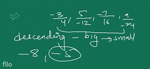 9. Arrange the following rational numbers in descending order :... | Filo