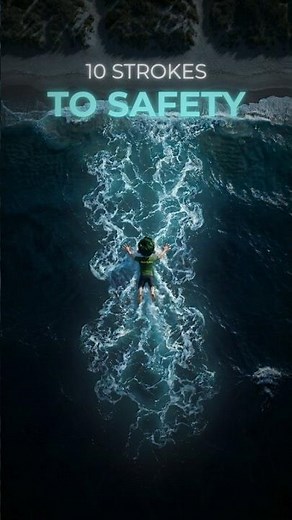 Rip current pulling you out? Do this instead! #shorts