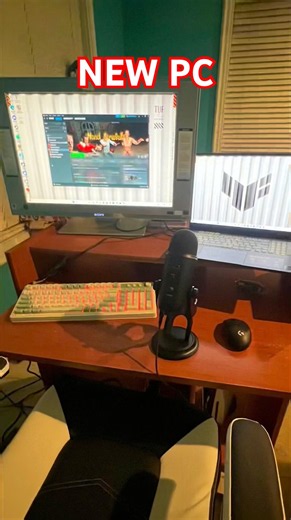 My NEW PC STREAMING SETUP! #ytshorts #yt #shorts #pc #fyp #fy #stream #livestream #gaming #games