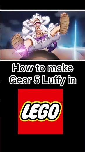 How to build Gear 5 Luffy from One Piece in LEGO! #onepiece #anime #gears5 #lego #luffy #otaku #2023