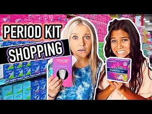 PERiOD KiT Shopping For The FiRST TIME With My SiSTERs! *GIVEAWAY*