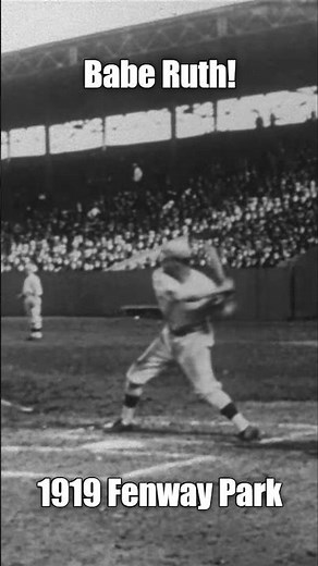 1919-09-12 Babe Ruth DOUBLE & SCORE! #baseball #baseballhistory #baseballhalloffame #mlb