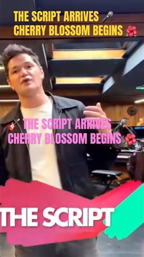 🎸 THE SCRIPT ARRIVES 🎤 CHERRY BLOSSOM BEGINS 🌺 Performance Tomorrow 🌸