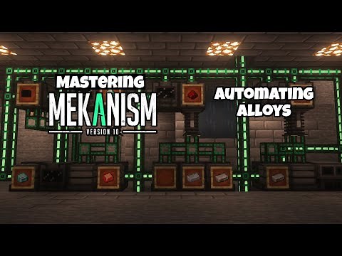 Mastering MEKANISM 10 Ep2 Automating Alloys (with only Mekanism) | Minecraft 1.20.1