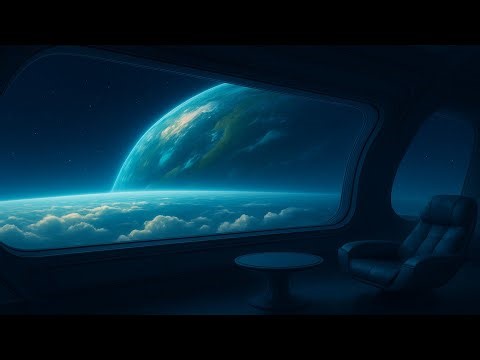🎵 Peaceful Space Station Ambience: Relaxing Spaceship ambience and music | Sleep & Focus | 1 hour