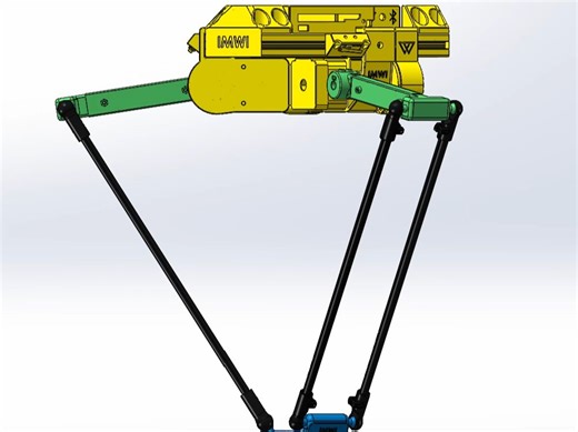 Deltas机构Adams仿真与反求作业