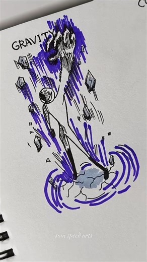 sam speed arts ⚡ | How to draw anime with (Gravity, cosmic, shadow) #drawing #stickman #tutorial #fpy #sketch | Instagram