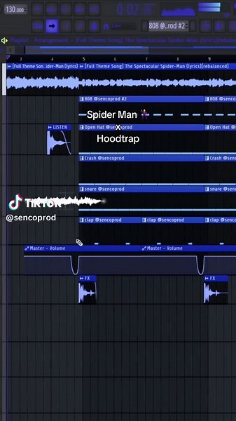 Spider-Man Hoodtrap Remix - Producer Tok