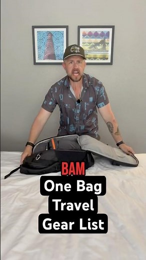 One Bag Travel Packing Gear List #OneBagTravel #MinimalistTravel #travelgear #EDCCarry #PackWithMe