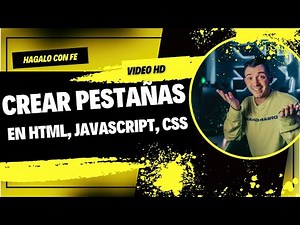 ✅ Como Crear Pestañas Con Html, Css y JavaScript