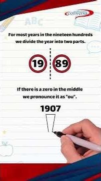 How to Read Years in English