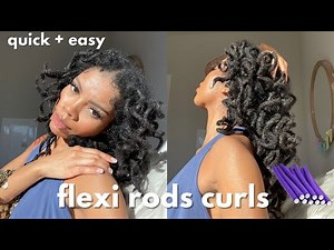 ♡ SOFT LOC CURLS using flexi rods | therealcholey
