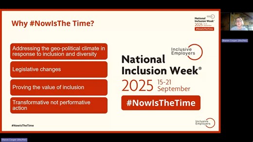 National Inclusion Week 2025 theme - Now is the time