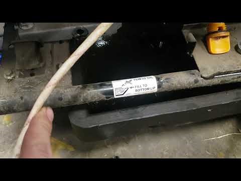 generator oil change Powerhorse 9000