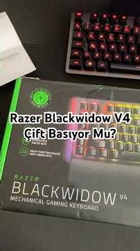 Razer Blackwidow V4 on Sale! But What About the Double Press Issue? #gamer #keyboard #unboxing