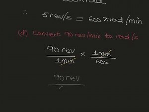 CIRCULAR MOTION (5) CONVERSIONS OF THE UNITS OF ANGULAR VELOCITY
