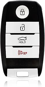 Replacement for Kia Optima Key Fob Remote Control 2014 2015 2016 2017 4 Buttons 315MHz SY5XMFNA04,Black