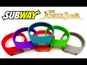 2016 SUBWAY DISNEY THE JUNGLE BOOK MOVIE KIDS MEAL TOYS SET 6 WATCHES RESTAURANT COLLECTION REVIEW