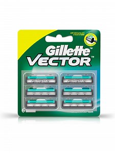 Buy Gillette Men Set Of 6 Vector Shaving Blade Cartridges -  - Personal Care for Men
