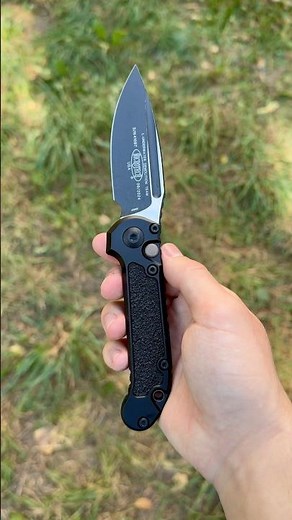 Microtech LUDT Gen III Drop Point Apocalyptic Black Titanium Clip Backspacer M390MK