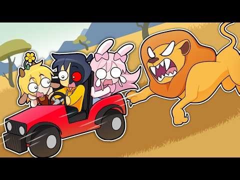 Surviving a long SAFARI RIDE in Roblox!