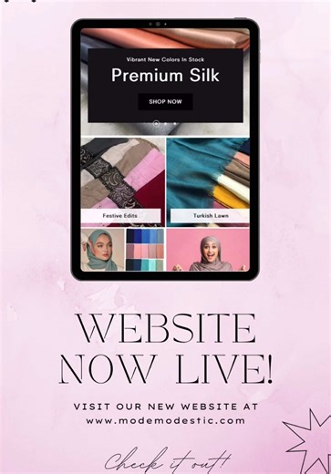 After a heartfelt pause… we’re back. Stronger. Bolder. More Modest. Introducing the new Mode Modestic — where every hijab tells a story and every piece empowers. Explore our collections, crafted with elegance and meaning for the modern modest woman. www.modemodestic.com #modemodestic ##modestfashion#muslimtiktok#hijabstyle #w#websitelaunch#modestfashionista##modestia#faithinfashion #hijab