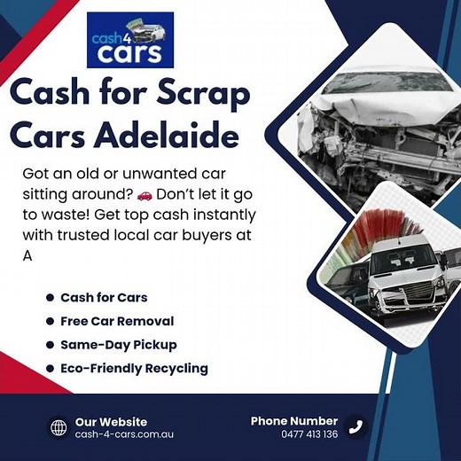 Cash For Scrap Cars Adelaide – Fast Cash & Free Pickup!