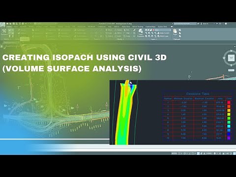 Create ISOPACH using Civil 3D