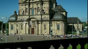 The Cathedral of St. Salvator in Fulda (Cathedral of Fulda) is the cathedral church of the Diocese of Fulda and the Holy Sepulcher of St. Boniface, Sep. 2017, Fulda, Germany