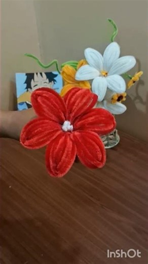How To Make Red Lilies With Fuzzy Wire #diy #lily