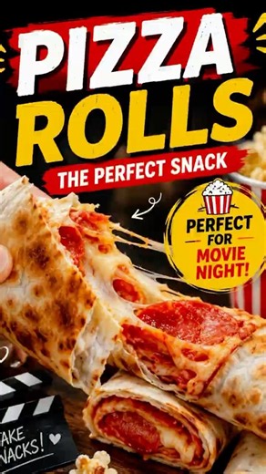Pizza Rolls in 10 Minutes! The Ultimate Movie Night Snack 🍕🧀 #cooking #recipe
