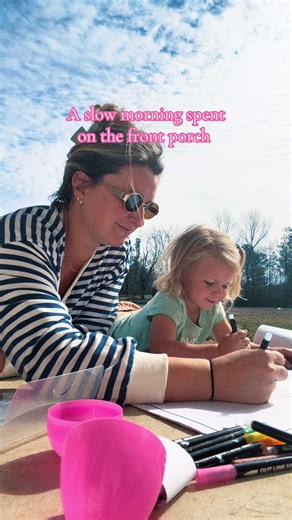 Redoing our front porch & we are loving spending our days out here 🫶🏼 #husbandandwifecomedy #motherhood #farmlife #farmstylehome #grannyhobbies