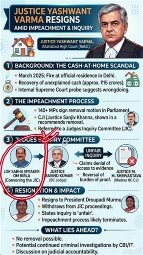 The Shocking Exit: Justice Yashwant Varma Resigns! 😱🔥#shorts#trending