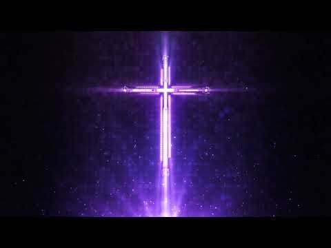 Purple Futuristic Cross Looping Background | 4K Video