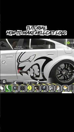 Tutorial How to make Dodge Hellcat logo - Car Parking Multiplayer #carparkingmultiplayer