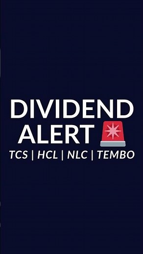 TCS | HCL | NLC | TEMBO Dividend Announced | Record Date Out!