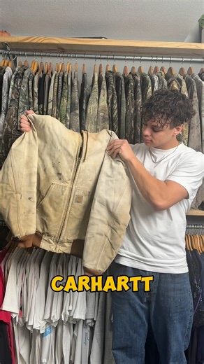 WE THRIFT SO YOU DON’T HAVE TO! ♻️ on Instagram: "Dying the worst color Carhartt jacket using @ritdye 🫧 . This jacket will be available for purchase alongside hundreds of other vintage pieces tomorrow @ 4pm cst NewVintageThrifts.com 🔗 . What color should I do next? 💭"