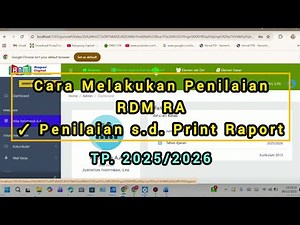 Cara melakukan penilaian RDM RA || tahun pelajaran 2025-2026 #rdm #madrasah