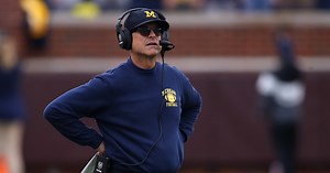 Jim Harbaugh: Michigan quarterback play has been 'sharp'