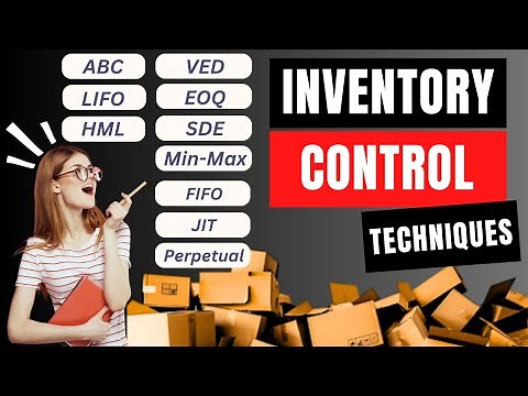 Inventory Control Techniques | Inventory Control Methods | Inventory Control System | ABC, VED | EOQ