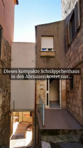 CasaDeals on Instagram: "🏡 Gefällt dir dieses kompakte Schnäppchenhaus in den Abruzzen für 12.000€? Kommentiere mit "CASA" und erhalte den Link zum vollständigen Exposé direkt per DM! 💌 Mit 1 Schlafzimmer, 1 Badezimmer und ca. 40 m² Wohnfläche bietet dieses kleine Stadthaus den perfekten Einstieg in den italienischen Immobilienmarkt zum Preis eines Gebrauchtwagens. Im Inneren wartet ein authentisches Projekt auf dich. Das Haus erstreckt sich über zwei kompakte Ebenen, die durch eine charakteri