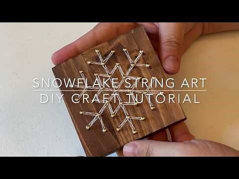 Snowflake String Art Tutorial