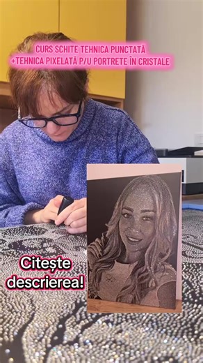 2 Cursuri de portrete în cristale: ✅ Curs - Tehnica punctată tehnică pixelată! După achiziționarea cursurilor, veți primi acces imediat și nelimitat la lecții video detaliate, care vă vor ghida pas cu pas în realizarea portretelor în cristale. Veți învăța: ✨ Cum să transformați fotografiile în schițe ✨ Ce tip de clei să folosiți pentru aplicarea cristalelor ✨ Tehnici de decorare pentru un portret perfect ✨ Cum să editați pozele pentru a obține cele mai bune rezultate, inclusiv pentru portrete de