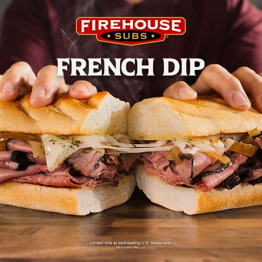 Post-holiday mode: no plans, no cooking—just you and the French Dip. | Firehouse Subs