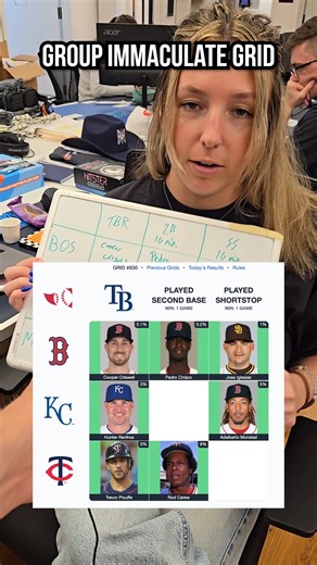 Our office completed an Immaculate Grid #mlb #baseball #sports #game #challenge #trivia #grid | Talkin' Baseball