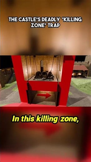 The single most terrifying spot an attacker could face in any medieval fortress. 💀