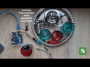 Arduino thermometer with MAX6675 and OLED Display SSD1306 - Thermomètre Arduino avec MAX6675 et OLED